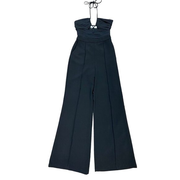 Jonathan Simkhai Sz 4 Jumpsuit Black Classic Preppy Minimalist Designer Wedding - Picture 3 of 10